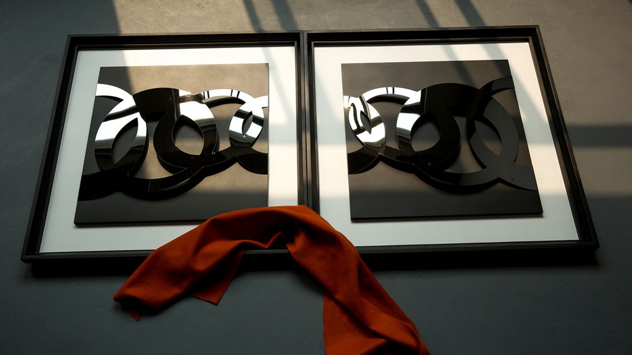 Панно-картина на стену Temper Black EVENHOME  192763 Белый;черный  - Вид №2