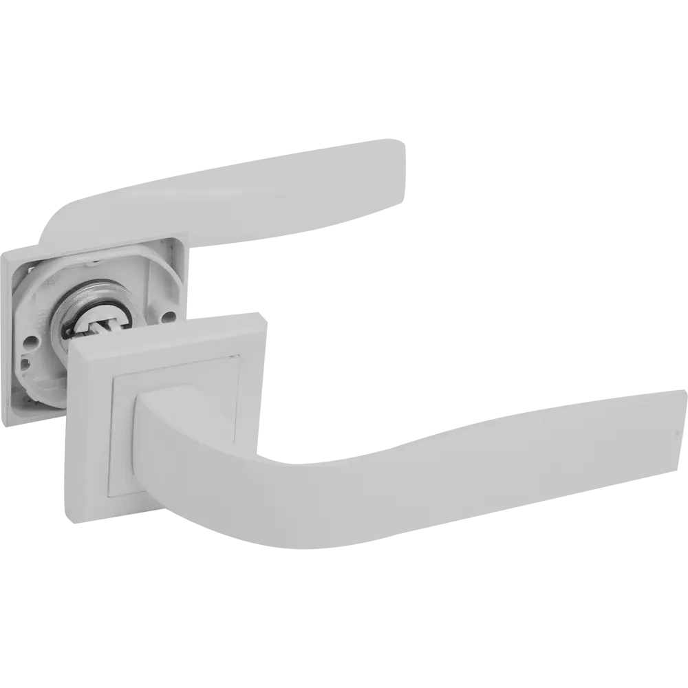 Ручка дверная на розетке Z 202 WP, цвет белый PALLADIUM STLM-2077543 - Вид №1