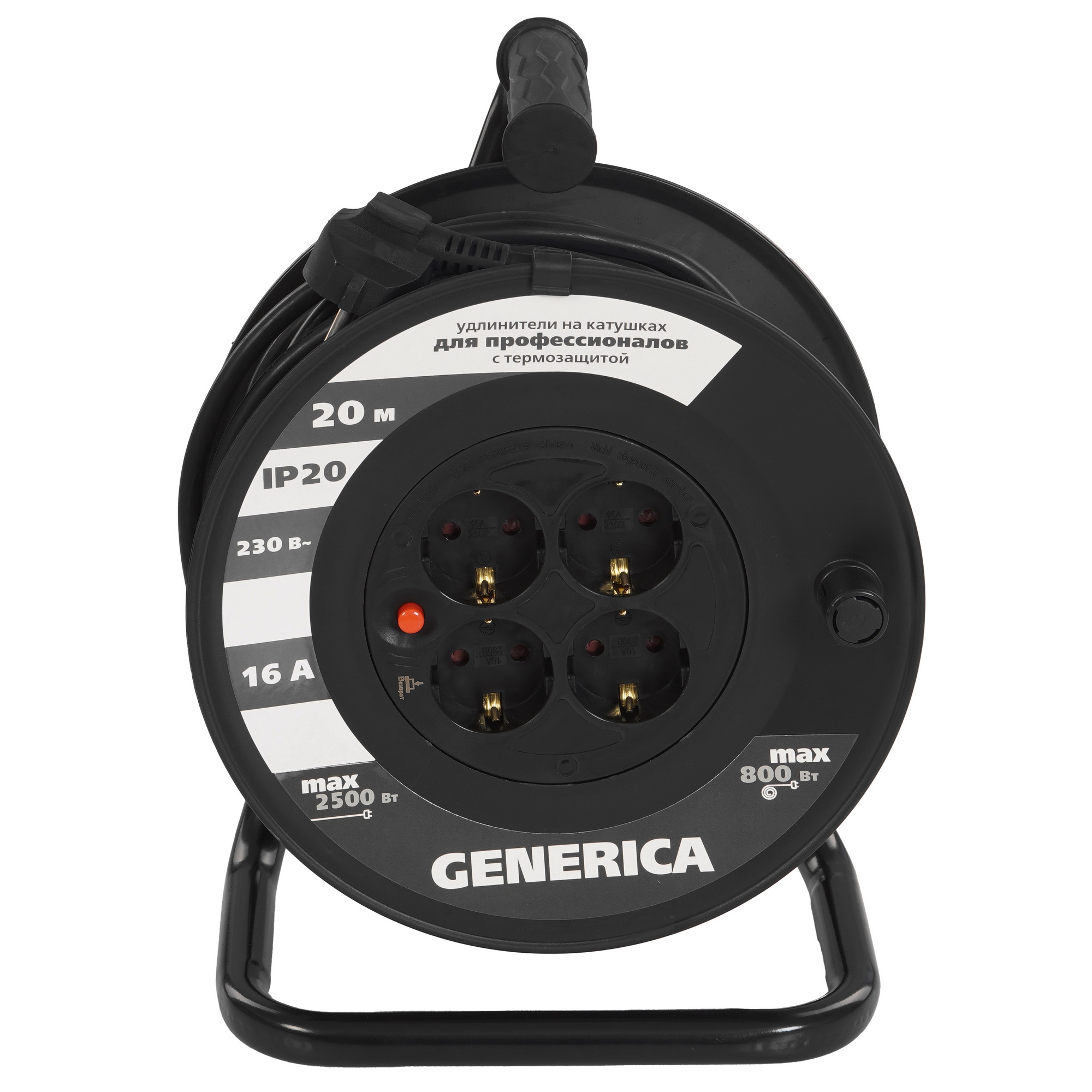 Удлинитель силовой IEK 1857231 черный 9110700 STDN-0010112 - Вид №2