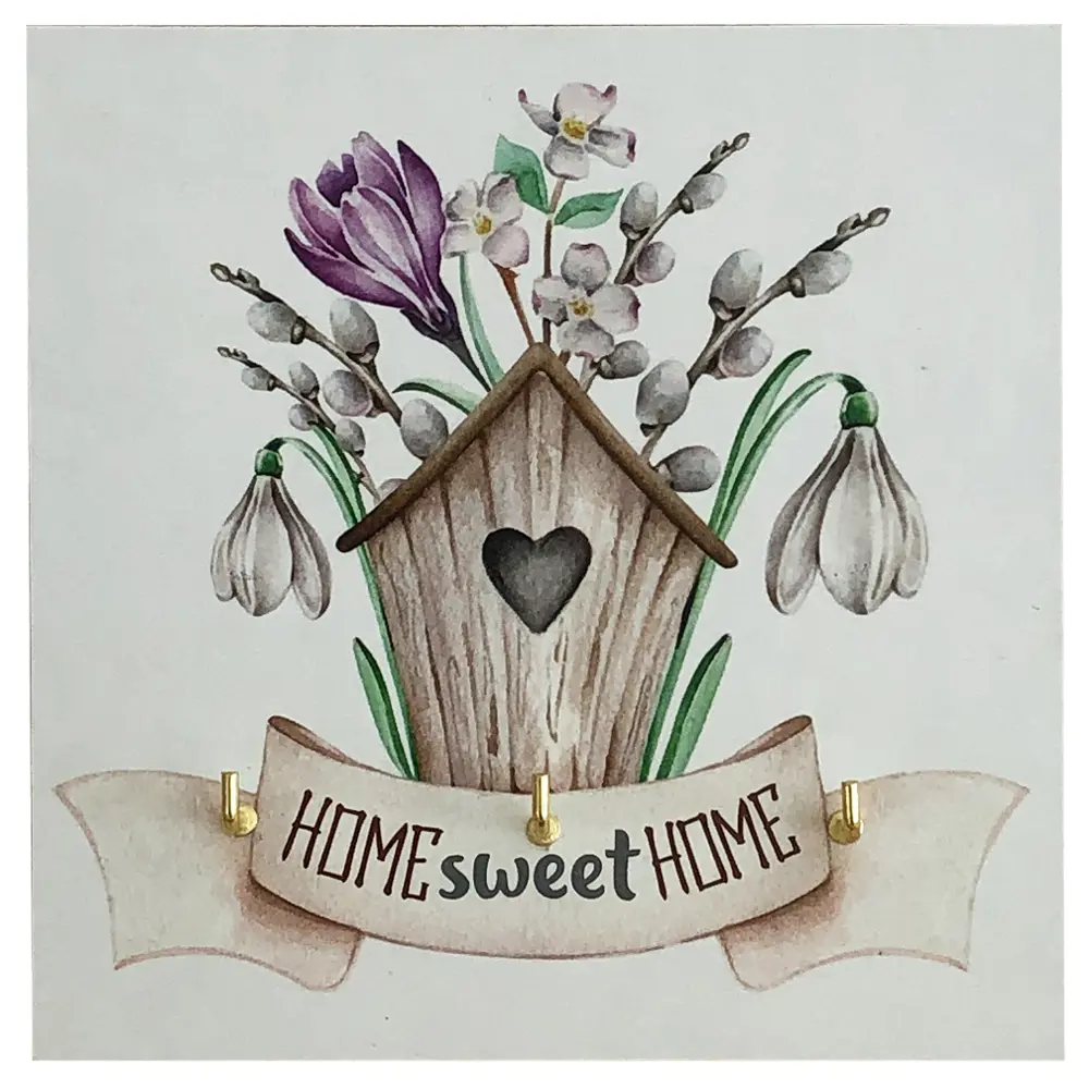 Ключница Sweet Home цвет белый 12x12 см Santreyd STLM-2021643