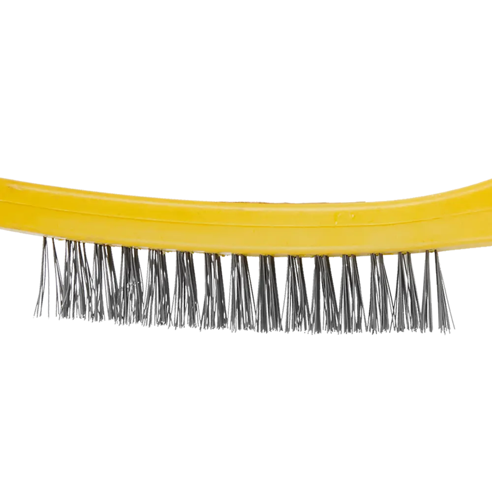 Щетка по металлу трехрядная Спец пластиковая ручка 275 мм STLM-2125174 - Вид №1