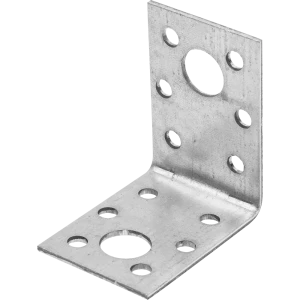 Угол крепежный KU 50x50x35x1.8 оцинкованная сталь цвет серебро 18739225 STLM-2003471
