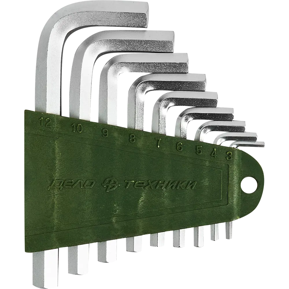 Набор ключей имбусовых шестигранных Дело Техники 561093 3-12 мм, 9 предметов STLM-2126889 - Вид №1