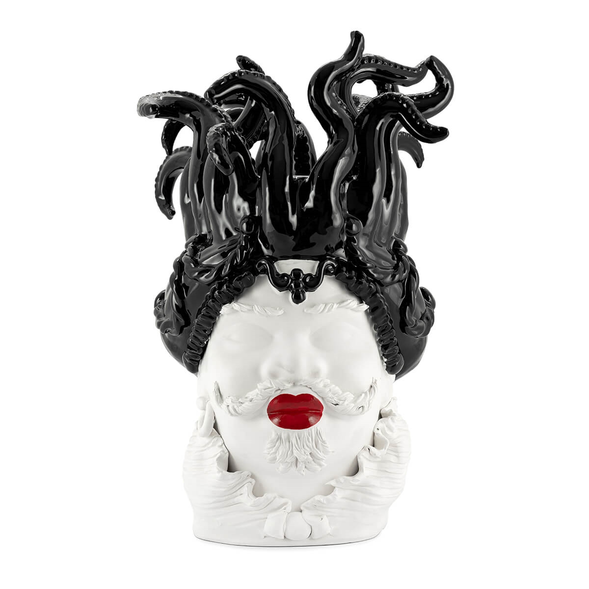 200997-03 ABHIKA ВАЗА MORO MAN TENTACLES PLATINUM  - Вид №2