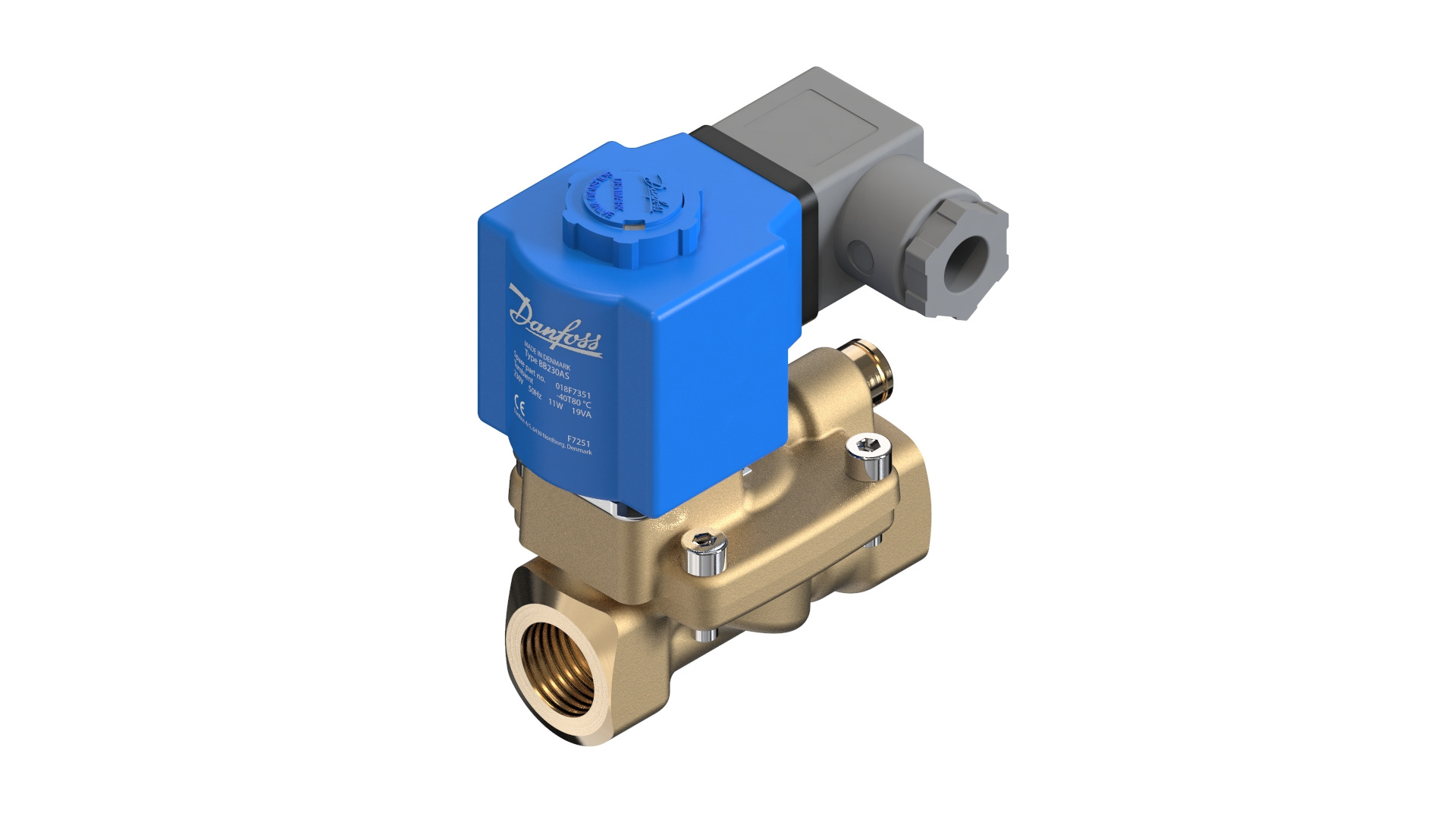 Danfoss EV220B — двухходовые электромагнитные клапаны для общей промышленности Клапан электромагнитный EV220B с кат. 032U460416  - Вид №23