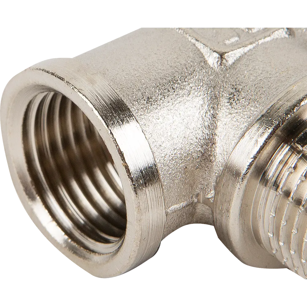 Тройник Valtec 1/2" ВР-НР мм никелированная латунь VTr.132.N.0004 STLM-2046517 - Вид №1