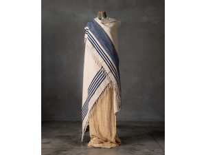 Хлопок и лен плед