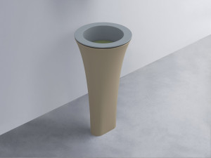 AMLA45-BR+AMPILT-AG+AMCOLT-AV Раковина Amedeo Tondo отдельностоящая cielo Enjoy + Amedeo
