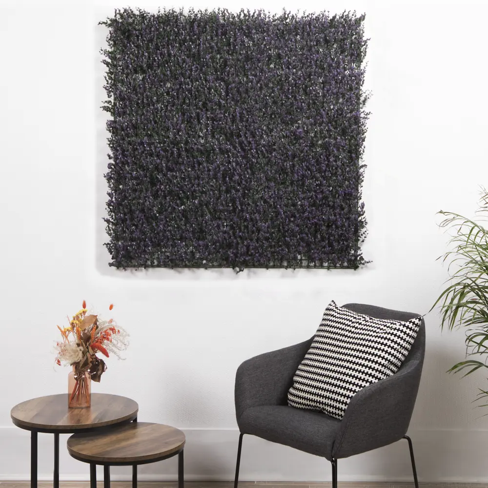 NATERIAL Декоративная стена Лаванда - искусственная зеленая изгородь 1х1 м 87654160 STLM-0956593 - Вид №5