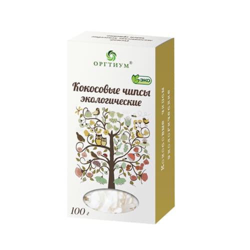 Чипсы кокосовые Оргтиум 100 г Santreyd 13552 - Вид №1