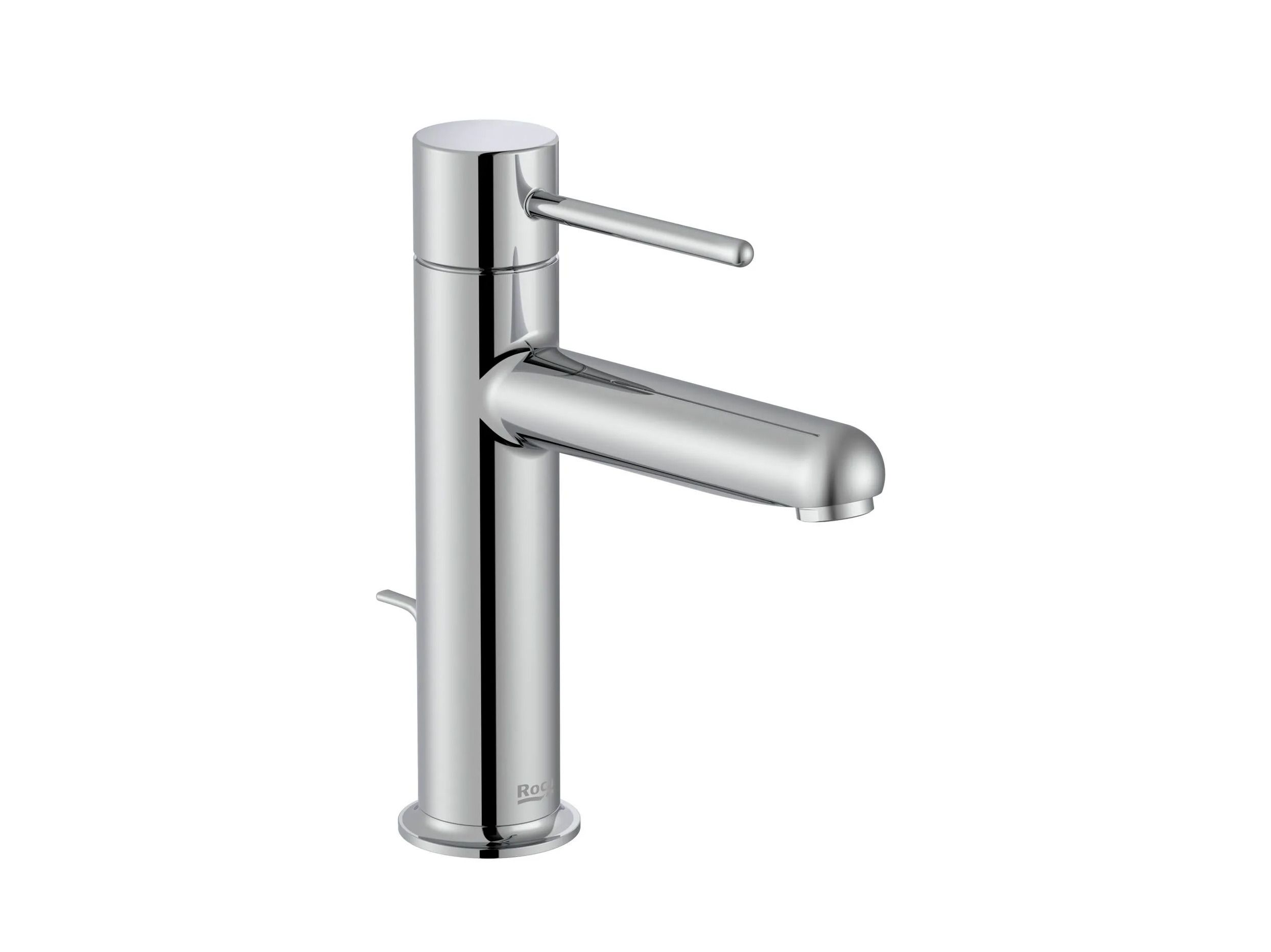 Смеситель для раковины из хромированной латуни с автоматическим сливом Roca Nu ARCH-00105740