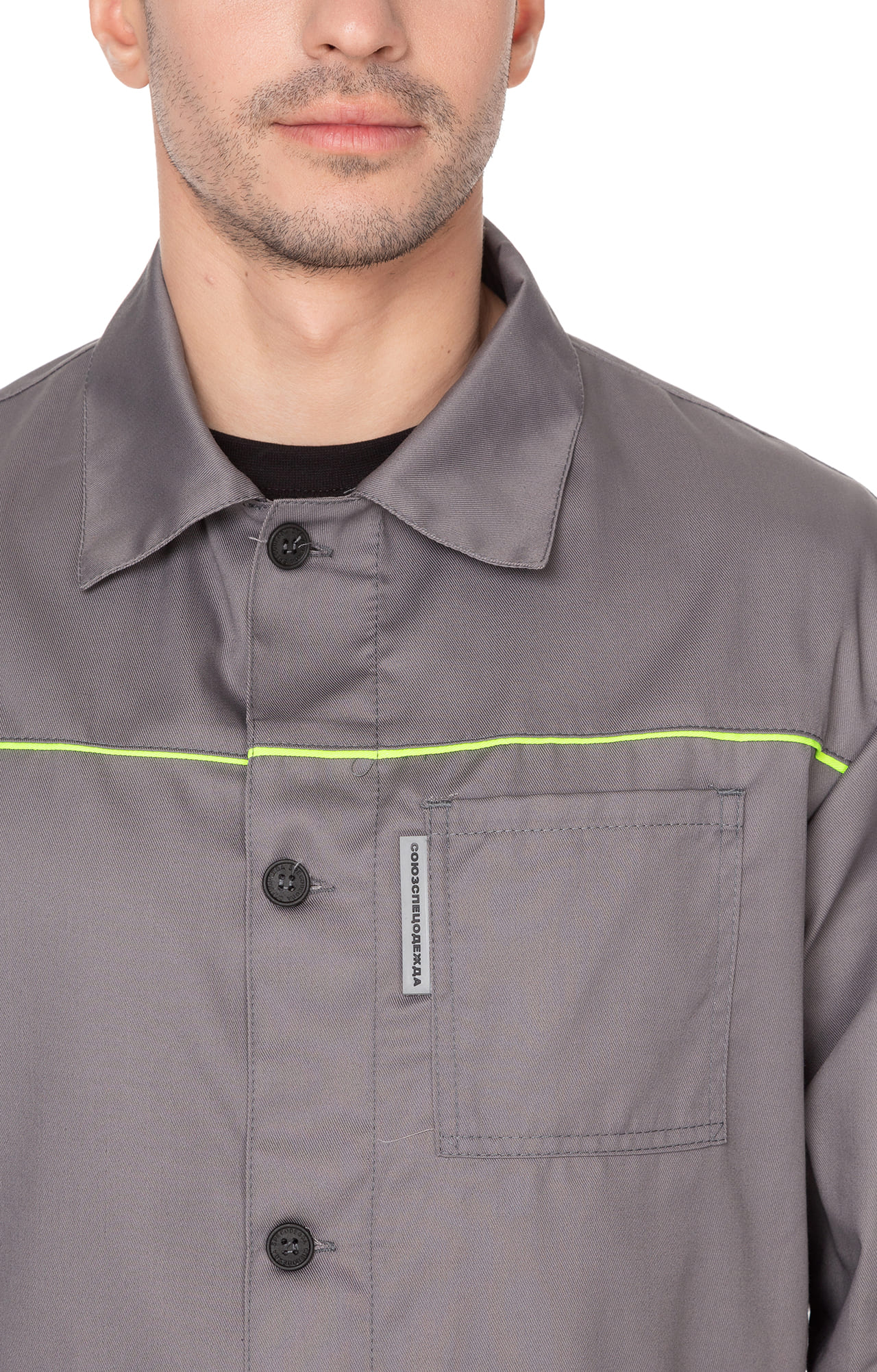 65436 Костюм "Труд" рабочий темно-серый  Летняя спецодежда  размер 64-66/170-176  - Вид №11