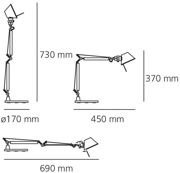 Artemide Настольная лампа регулируемая с зажимом Tolomeo sun-id-1414464 - Вид №7