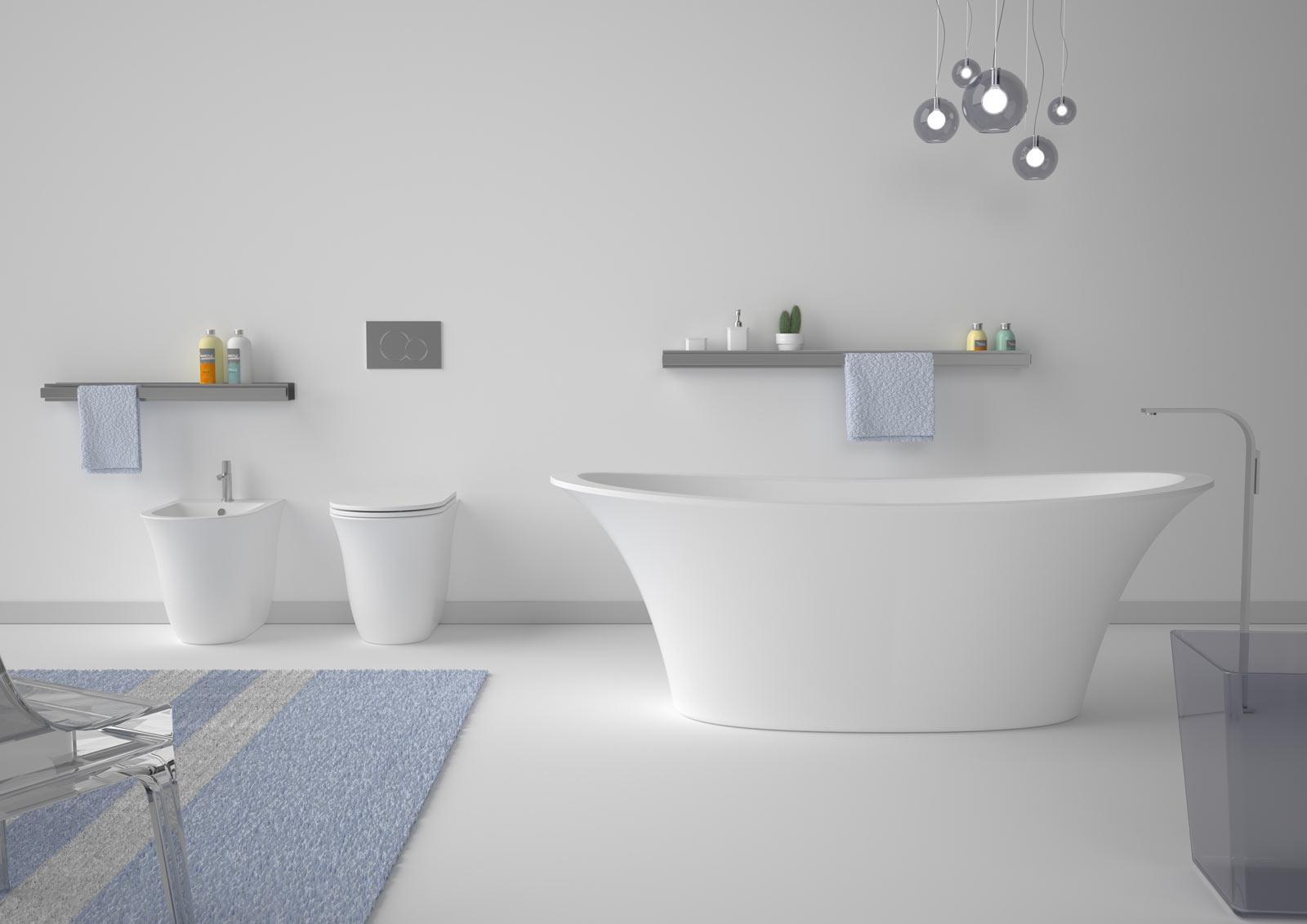 VAFL2 Акриловая ванна отдельностоящая GSG CERAMIC Flut - Вид №3