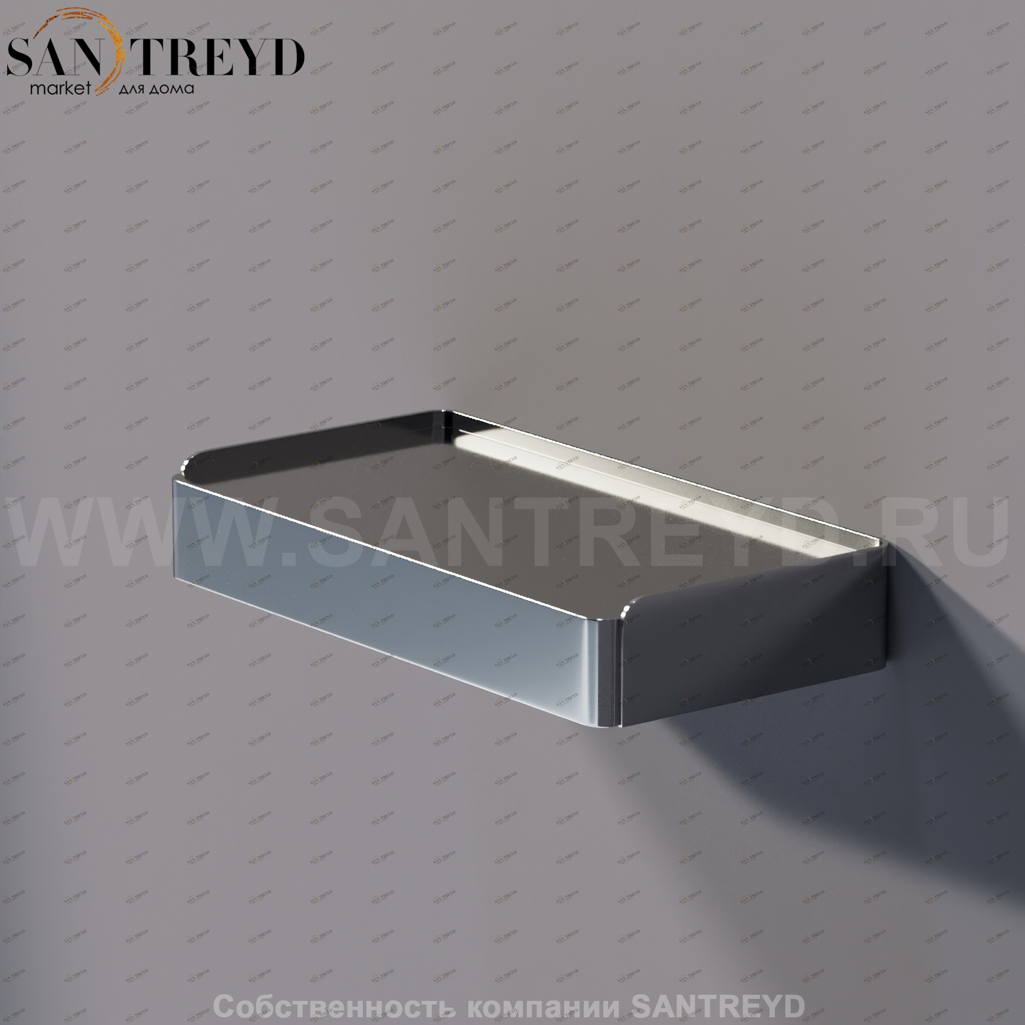 Agape MACH Полка 20 см хромированная AMAC0653A