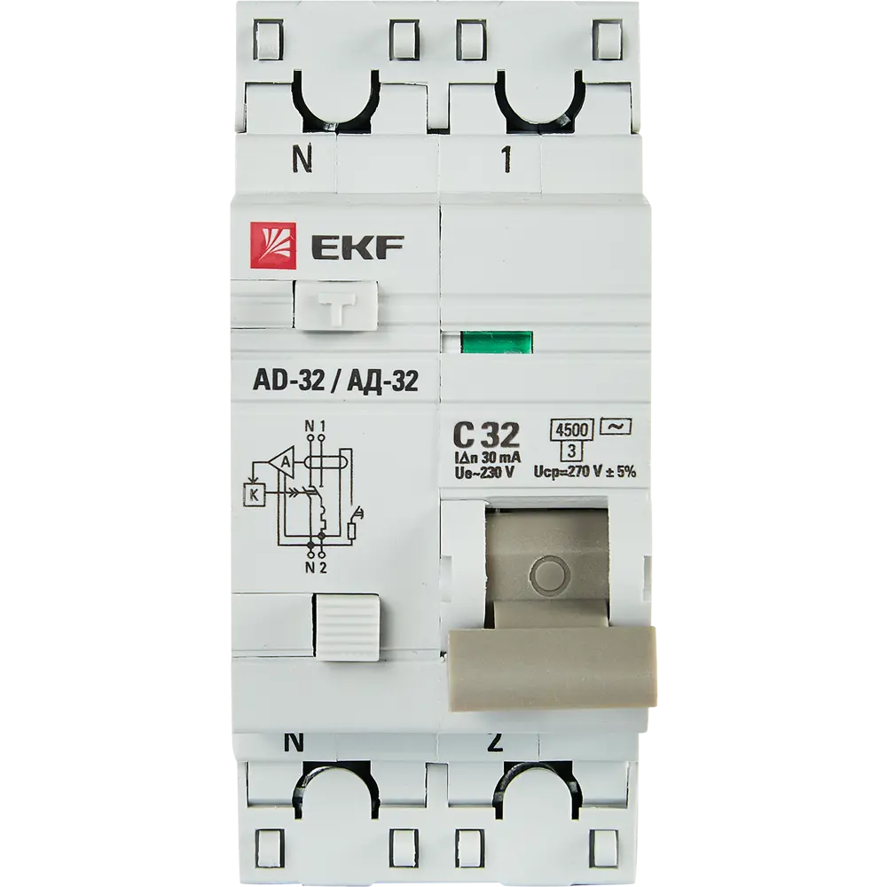 Дифференциальный автомат EKF АД-32 для надежной защиты электросети 82421562 STLM-1114234 - Вид №1
