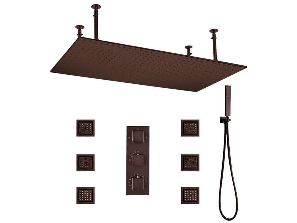 Термостатический встраиваемый душевой набор с насадкой для душа Fontana Showers AcquaVita ARCH-00093035