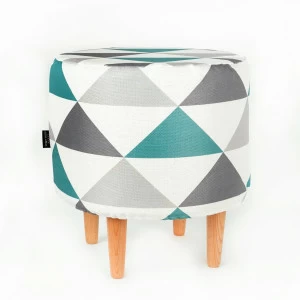 Пуфик круглый на ножках Nils ARBEN DECOR MAGIC NILS 00-3833289 Белый;серый;разноцветный