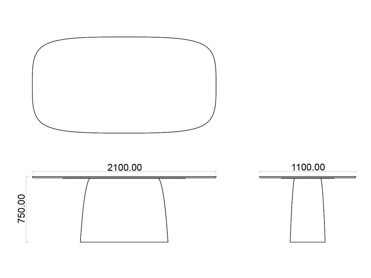 Бетонный прямоугольный садовый стол Betoni ARCH-00130112 - Вид №11