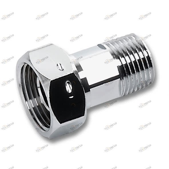 2604341C SANHA 604 муфта переходная ВР-НР с накидн. гайкой, хром. 3/4x1 мм 