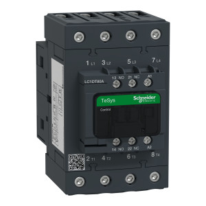 LC1DT80AP7 Контактор LC1D EVERLINK 4P 80А 440/230В AC 30кВт Schneider Electric TeSys