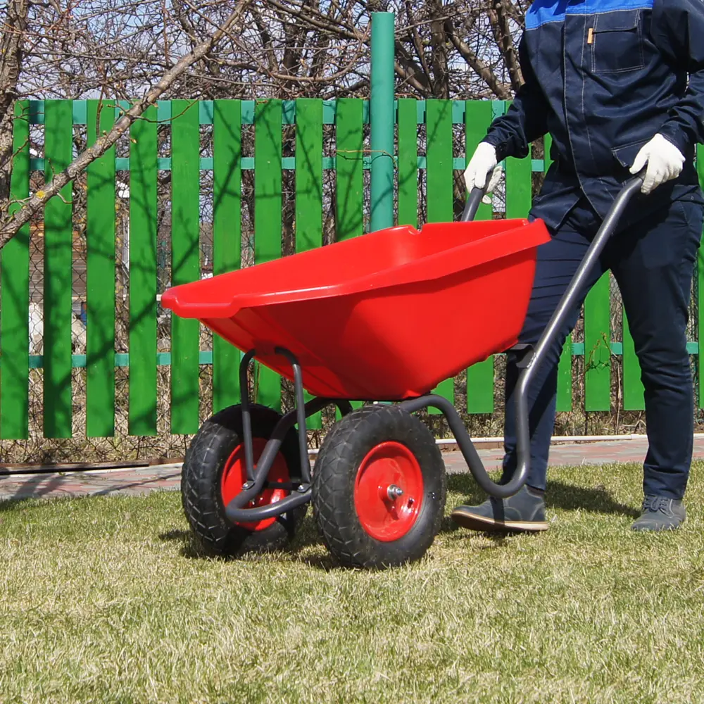 Тачка садовая двухколесная 250 кг/110 л Santreyd STLM-2161538 - Вид №2