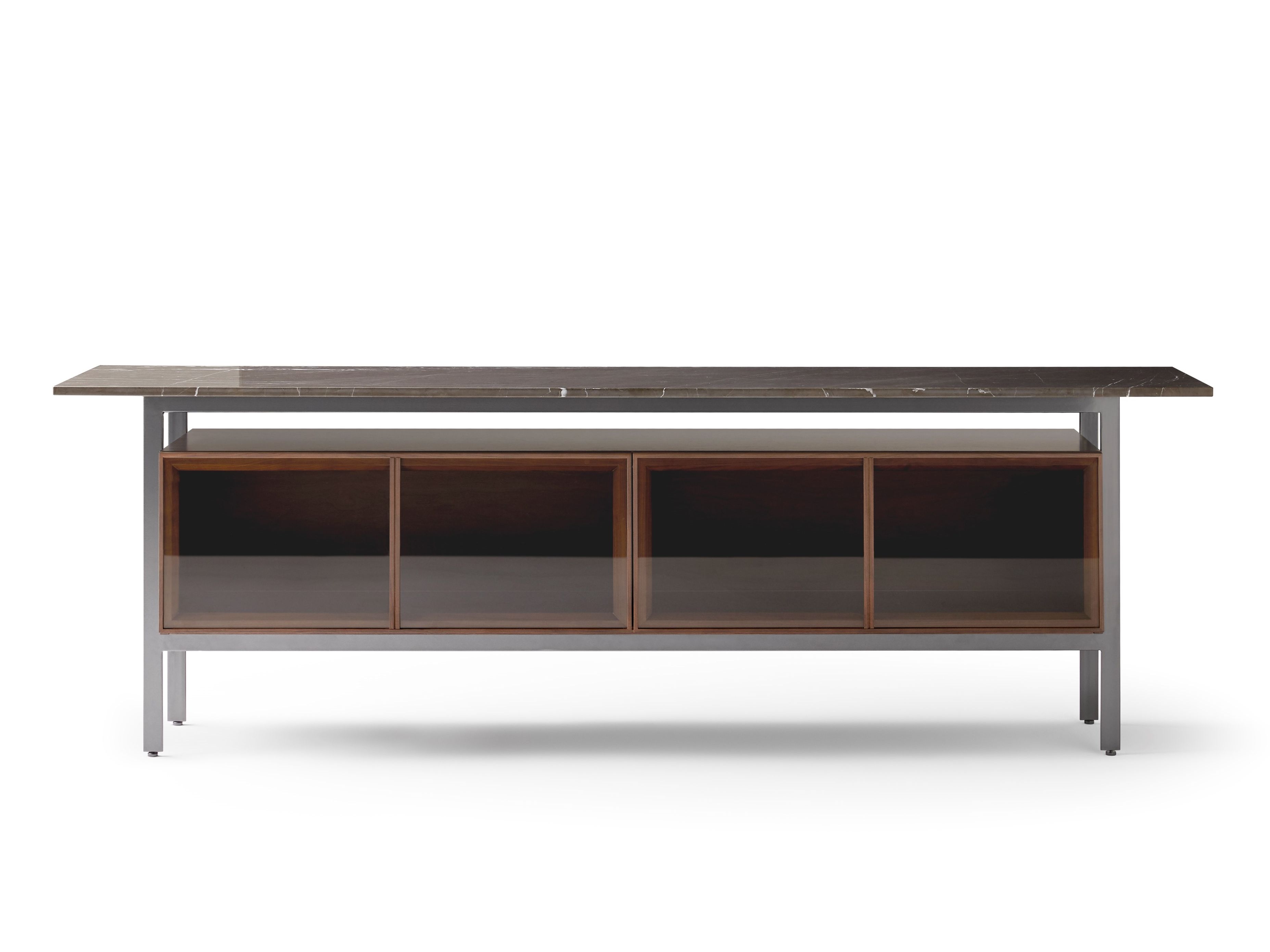 Шкаф из дерева и стекла с откидными дверями Punt Чикаго ARCH-00074008 - Вид №41