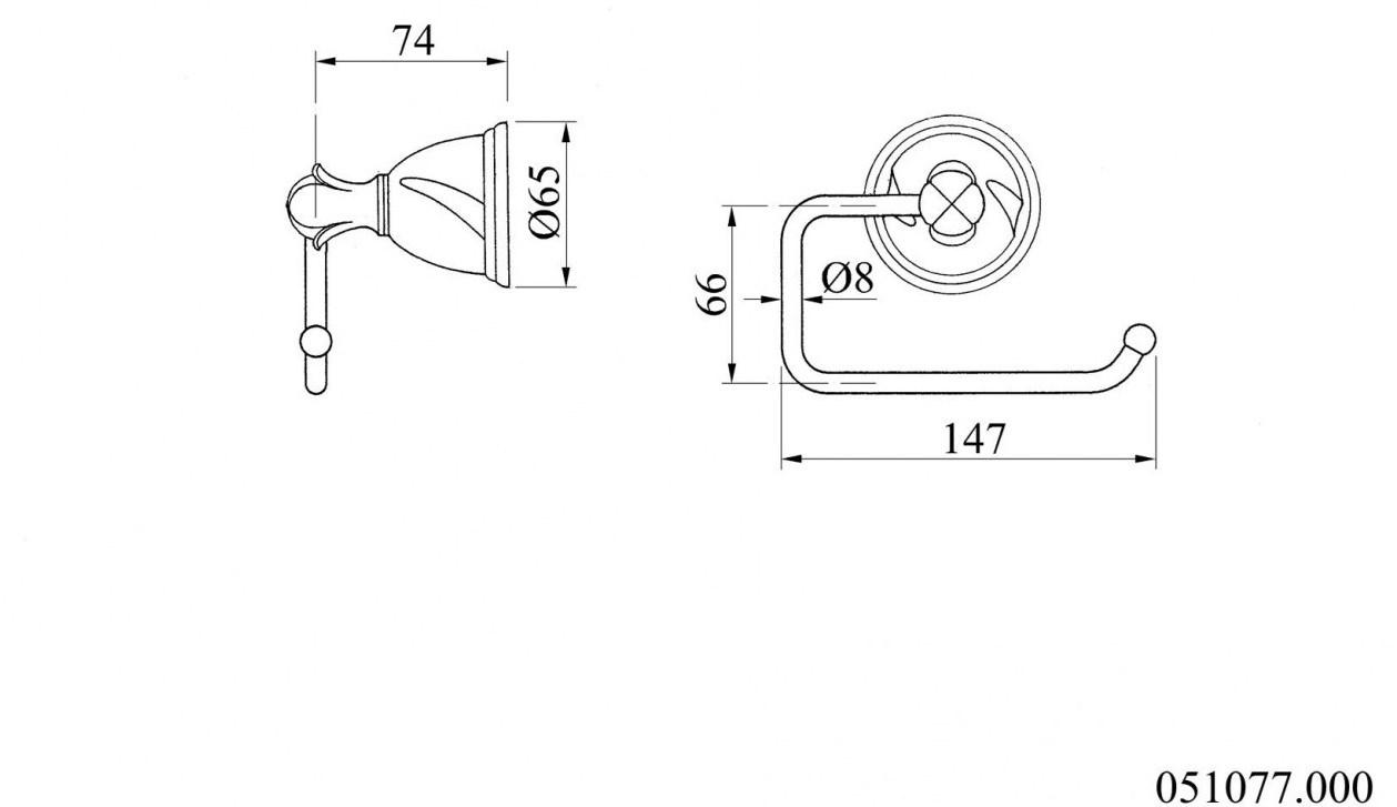 Bronces Mestre Держатель для полотенец из латуни Oman sun-id-1424553 - Вид №1