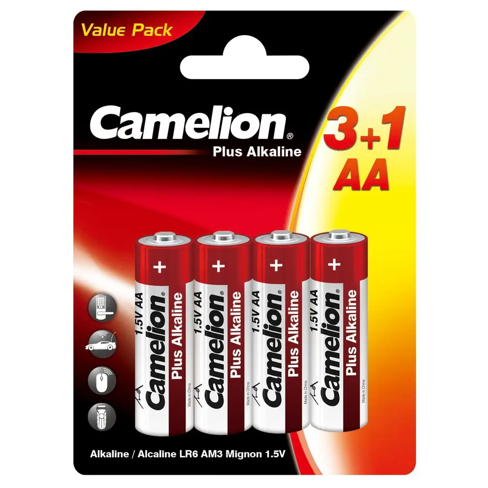 Батарейка Camelion алкалиновая LR6 AA 4 шт STLM-2199693