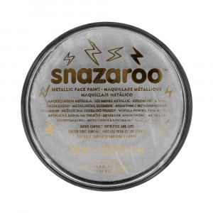 1118766 краска для лица и тела №2 18 мл серебро металлик Snazaroo