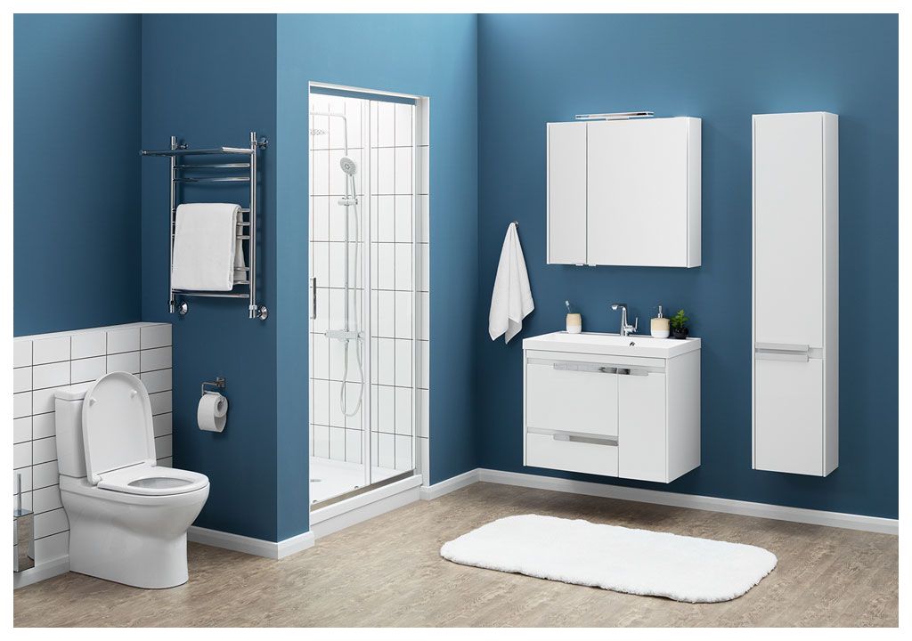 Тумба под раковину Aquanet Тиволи 80 белый sun-id-275447 - Вид №3