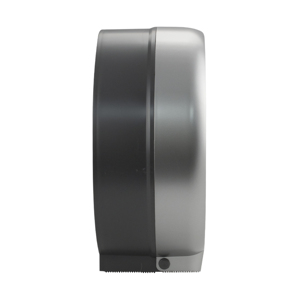 GFmark - Диспенсер для туалетной бумаги - барабан, пластиковый, СЕРЫЙ, с глазком, капля с ключем, код: 927  - Вид №1