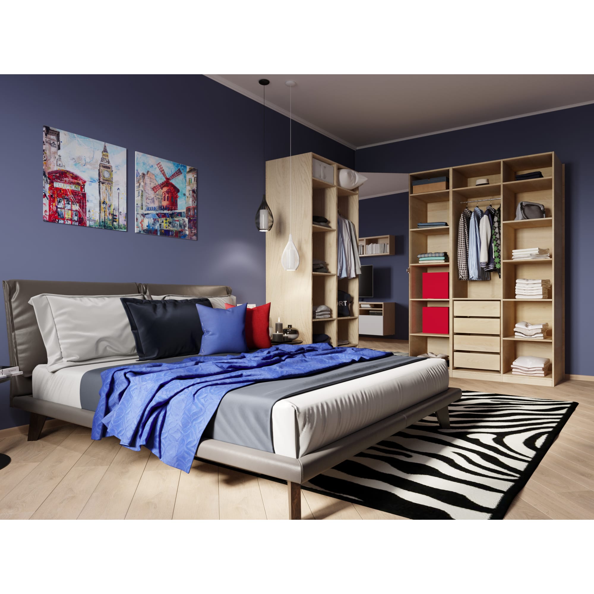 18662854 Каркас шкафа Лион 55x60x232 см цвет дуб сонома Santreyd  - Вид №4