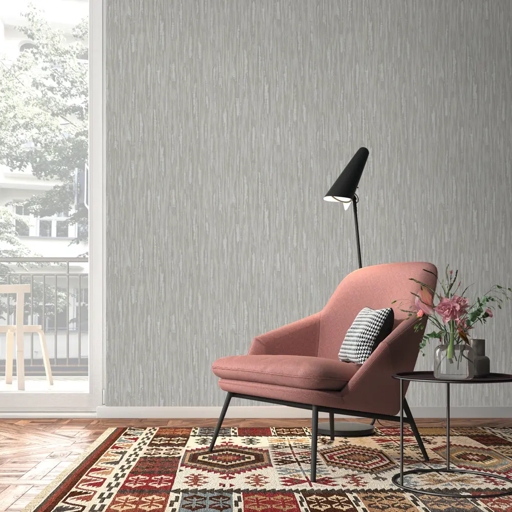 Обои флизелиновые Rasch Barbara серые 1.06 м 802849 Barbara home collection xl STLM-2115499 - Вид №2