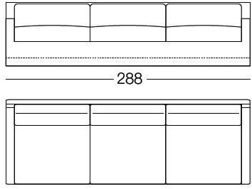 arflex 3-х местный кожаный диван с обивкой Cousy sun-id-1441504 - Вид №4