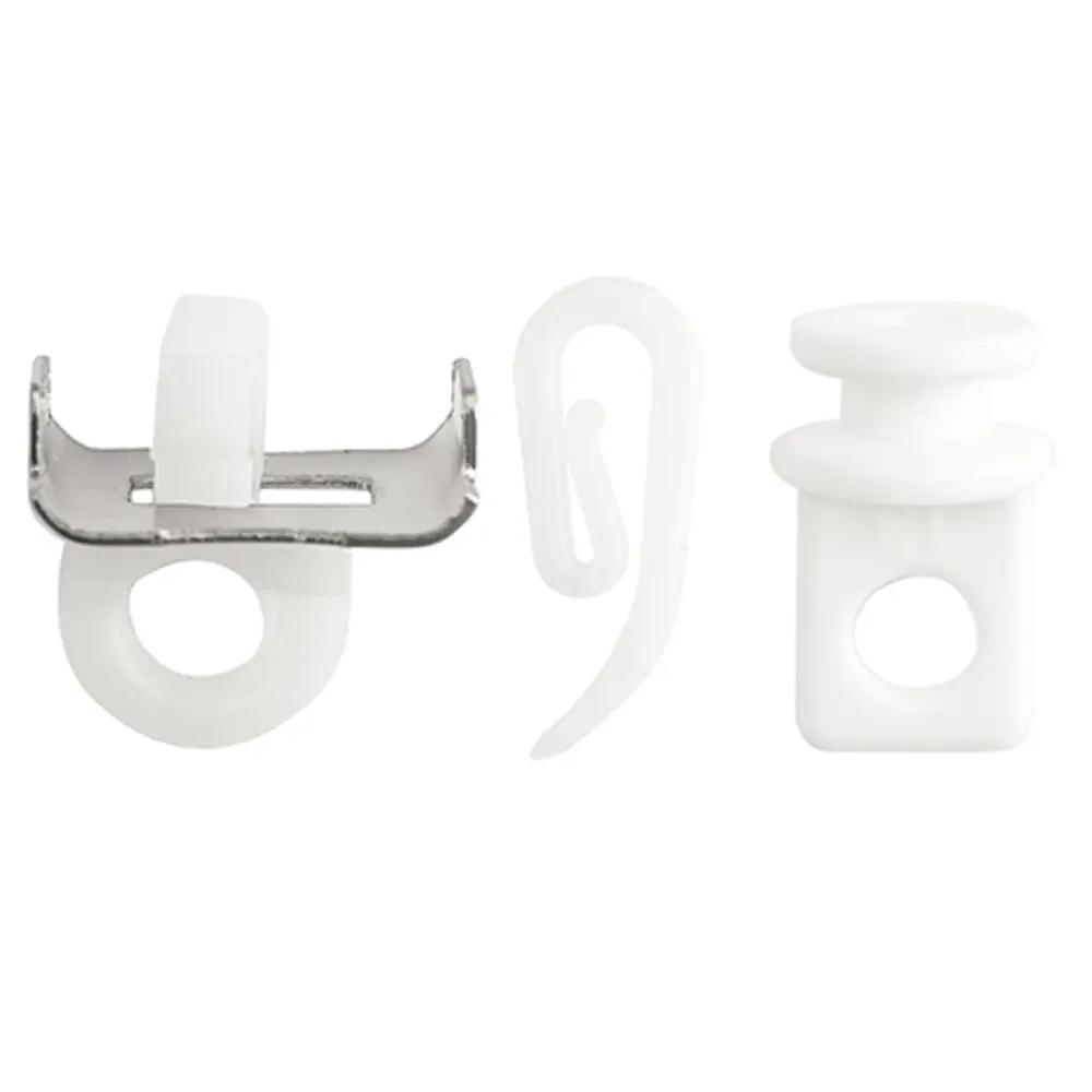Крючок-зажим для штор Мульти 2 см цвет белый 10 шт Santreyd STLM-2122529