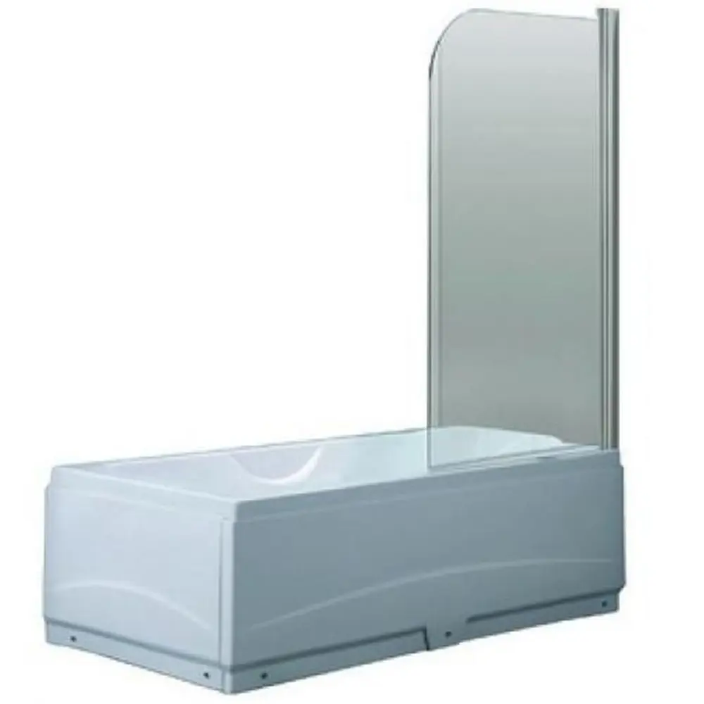Ширма для ванны Mezzo 140x85 см, цвет прозрачный, хром Santreyd Без серии STLM-2050650