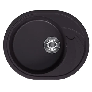 91577456 Врезная мойка Mixline ML-GM17 New 50x58x19 см искусственный камень цвет шоколадно-коричневый STLM-1440302