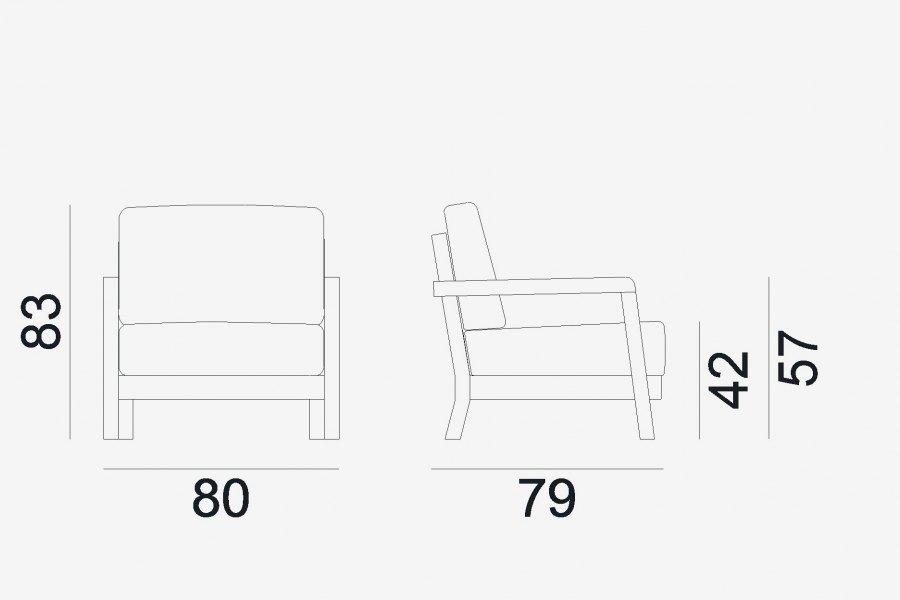 Gervasoni Садовое кресло с подлокотниками Gervasoni outdoor sun-id-1448244 - Вид №4