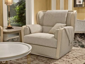 A.R. Arredamenti Кресло из ткани с подлокотниками Oliver Ol81