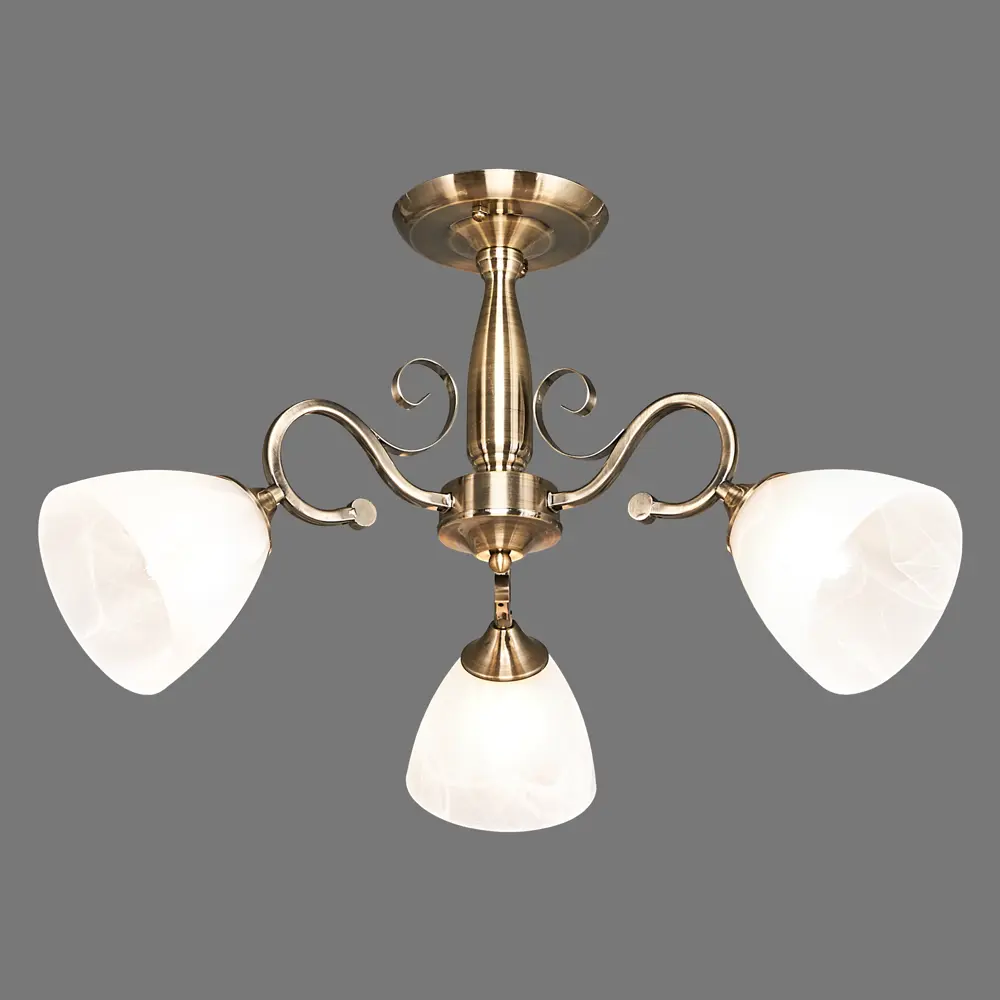 Люстра потолочная «Сигма» КС30072/3С, 3 лампы, 9 м², цвет белый/хром КЛЮЧНИК STLM-2097733 - Вид №3