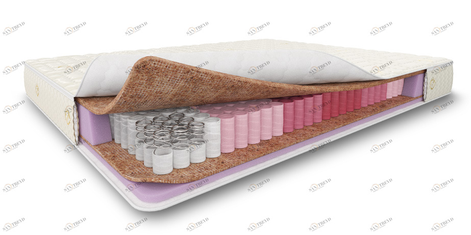 Матрас ортопедический с независимым пружинным блоком 200x200 Maybe 5 BELABEDDING  129364 Белый 