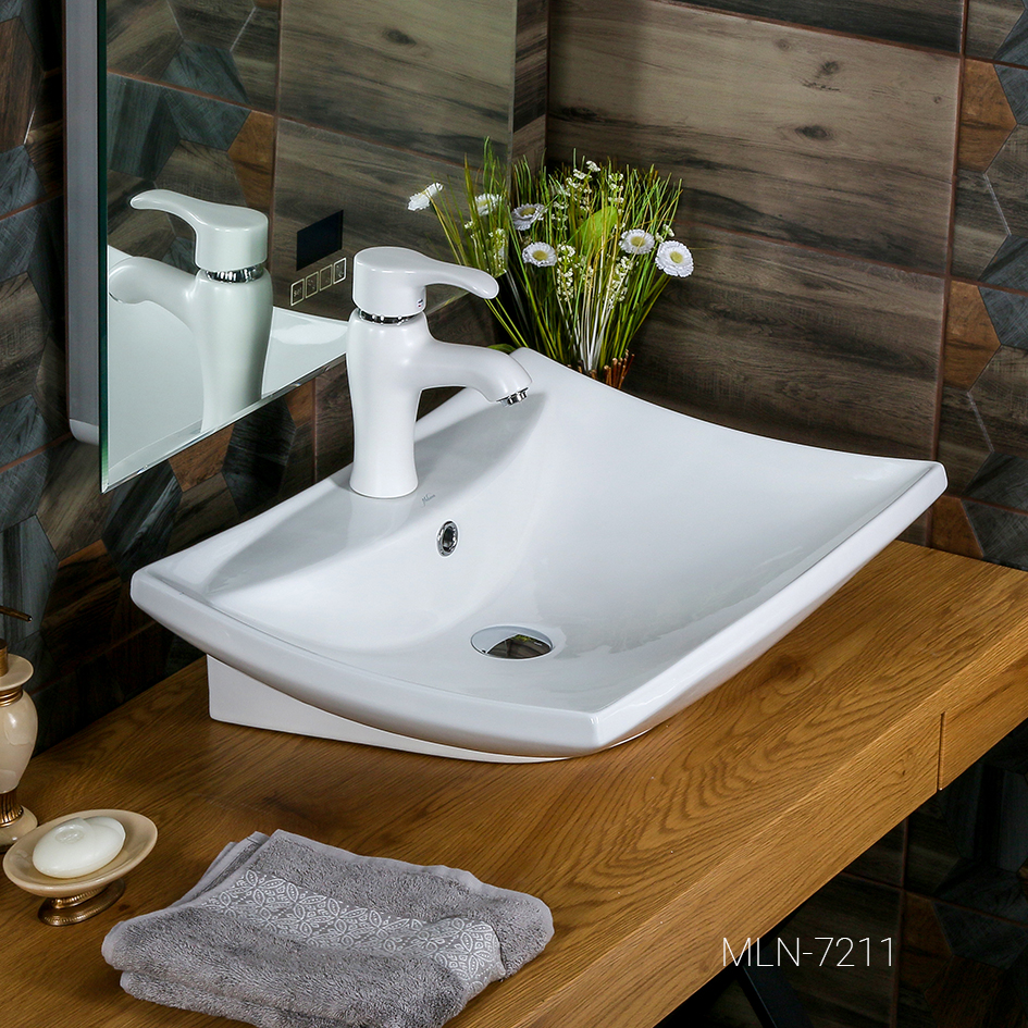 Накладная раковина melana mln-7211 7211-805 - Вид №2