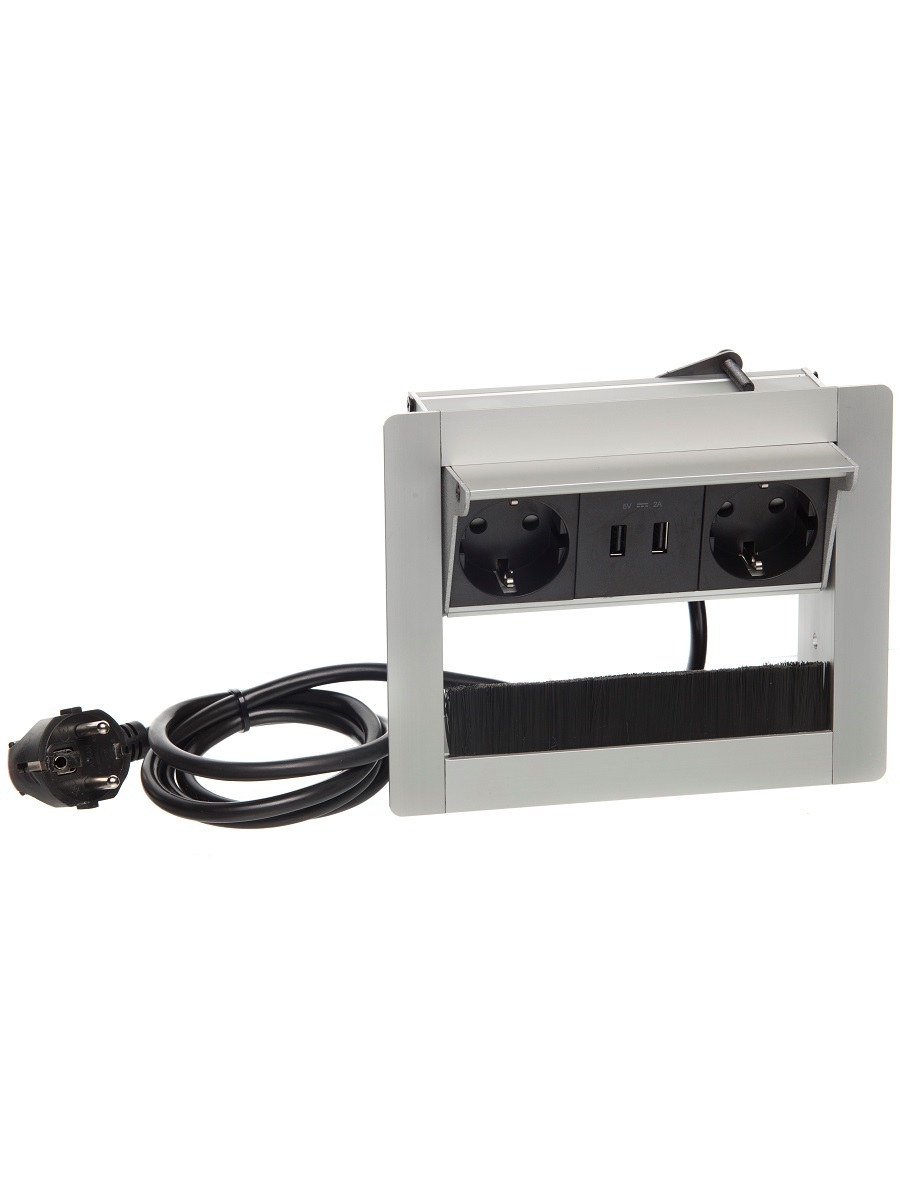 Блок электрических розеток Extra 12014 Silver NAVAKO  - Вид №2