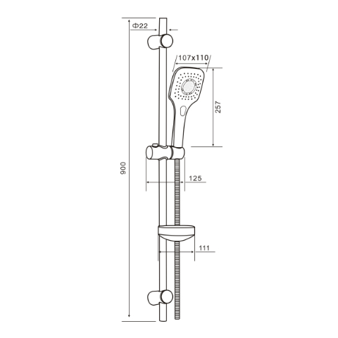Душевой гарнитур O-Shower OS073 ORANGE sun-id-1516995 - Вид №5