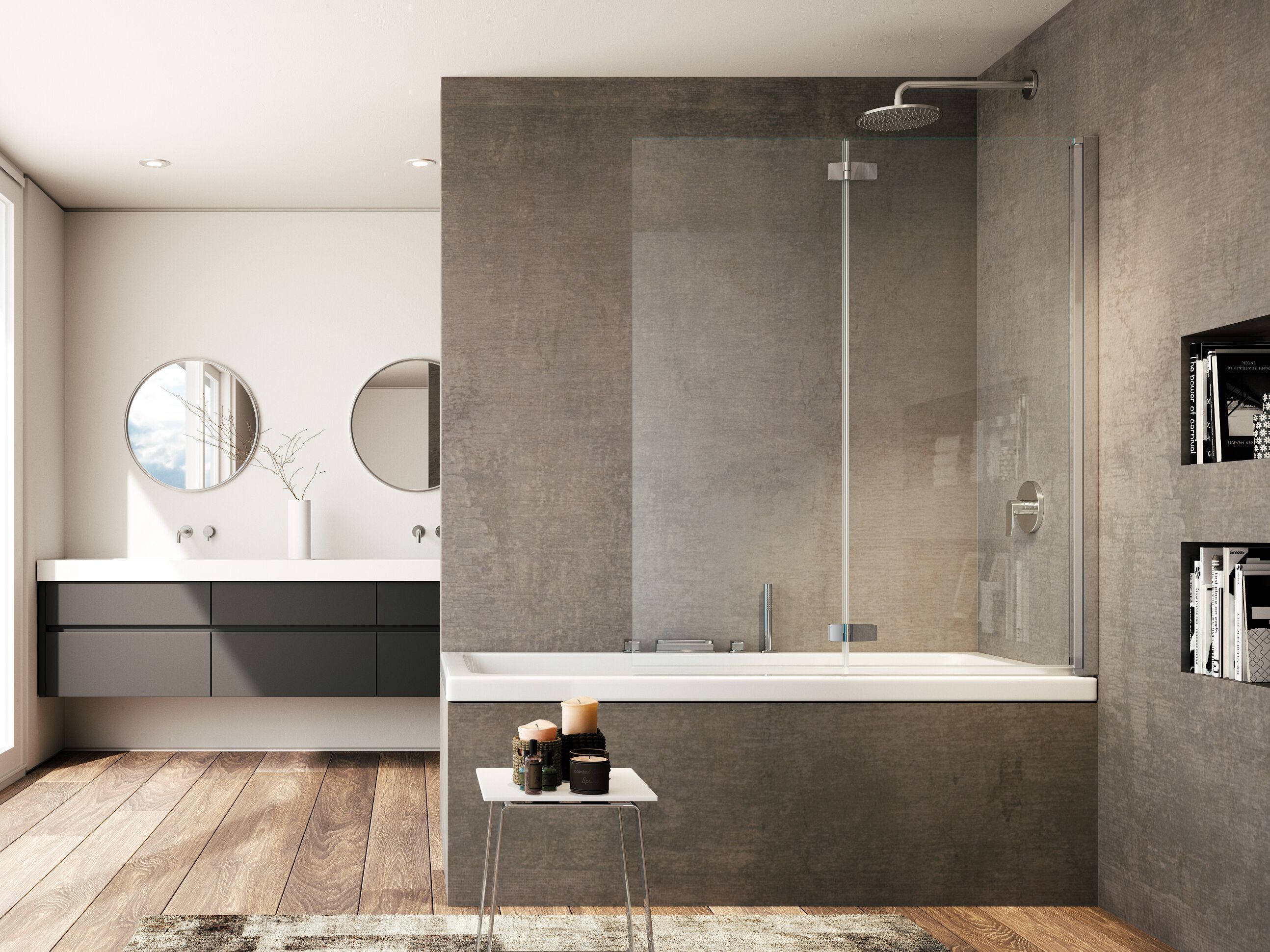 Стеклянная стена ванны Provex Industrie Kombi ARCH-00066136 - Вид №1