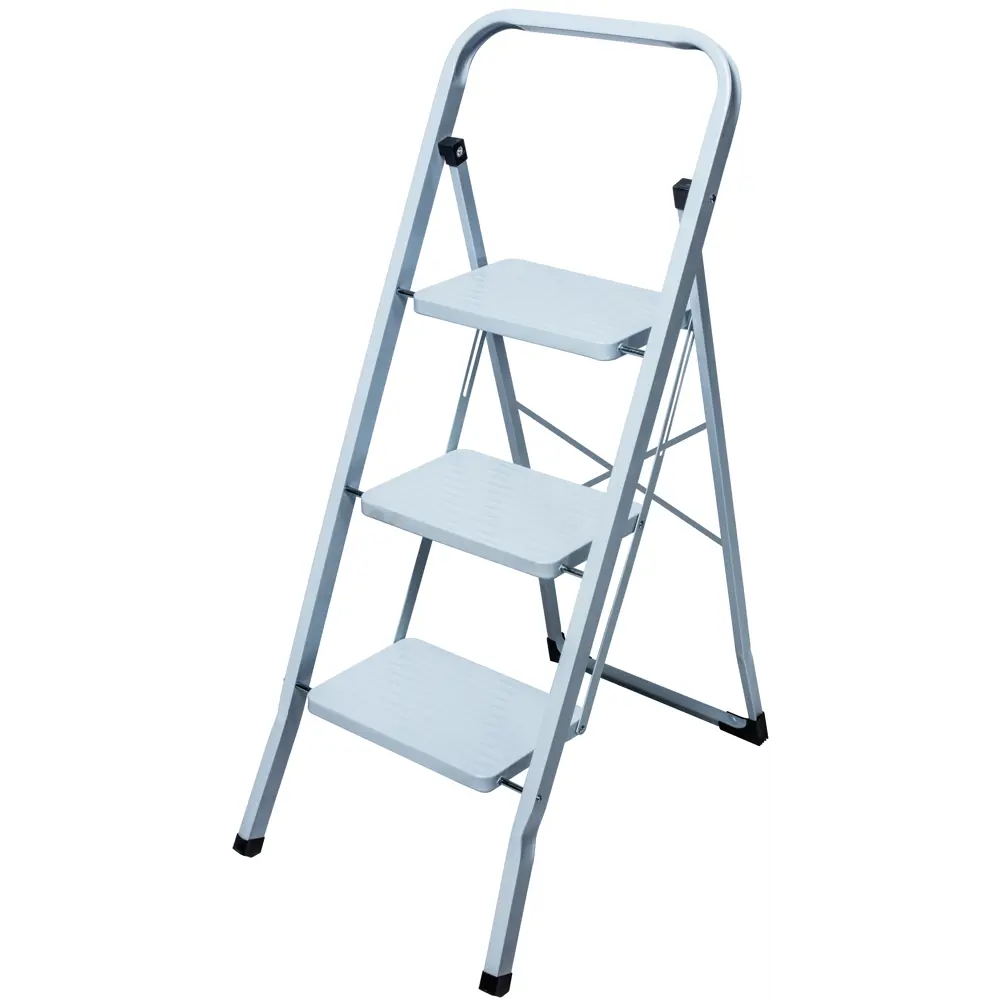 Стремянка стальная, 3 ступени, цвет белый Santreyd STLM-2149450