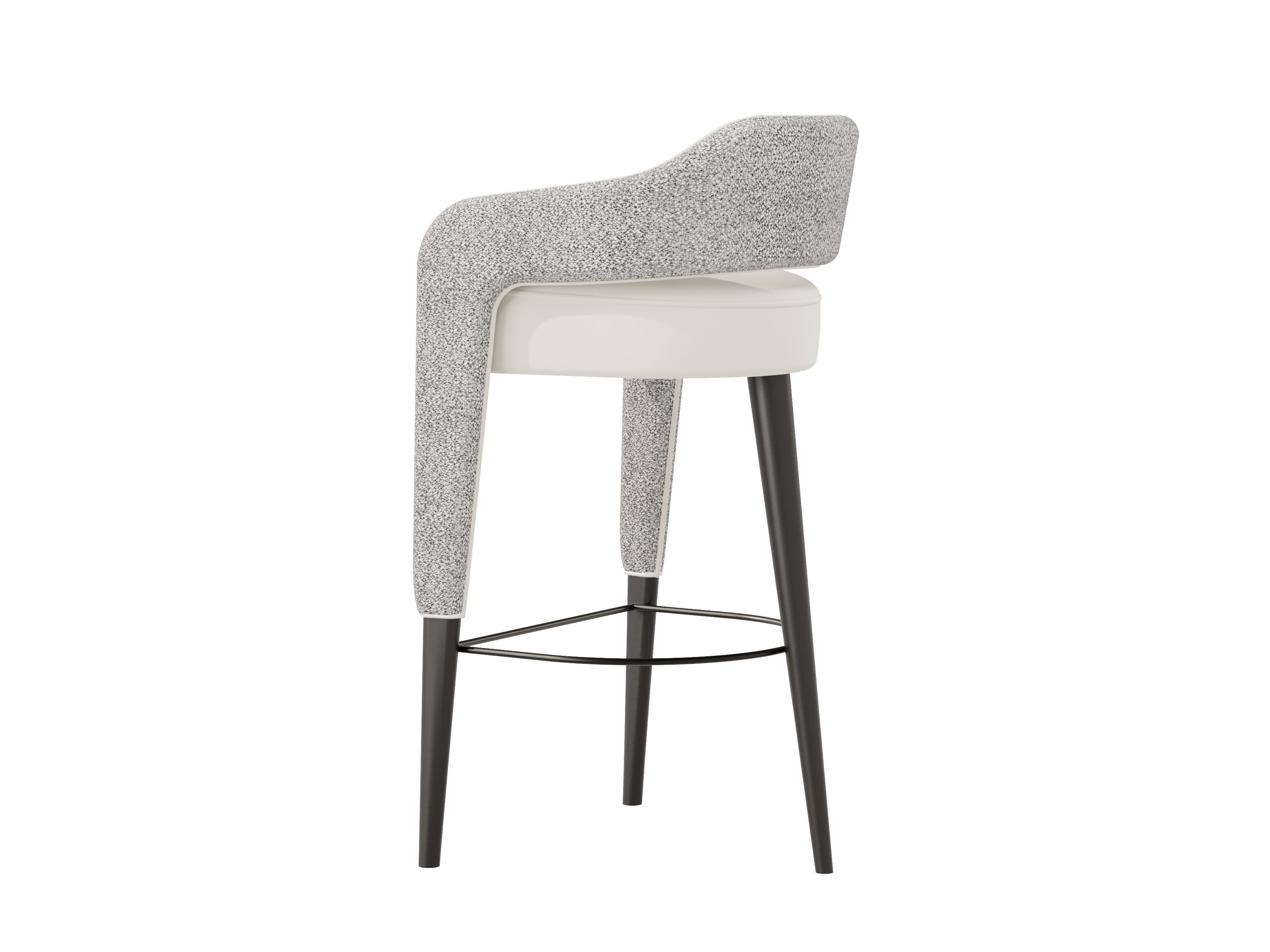 Тканевый барный стул с подставкой для ног Casa Magna INVICTA I ARCH-00055961 - Вид №3