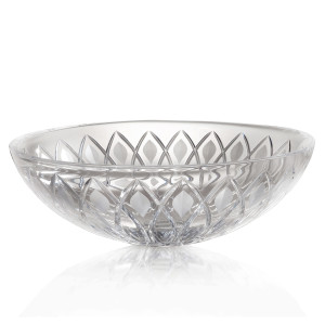 CBSIG 3SC Умывальник из хрусталя 24% Pbo, выгравированный полностью вручную. Те же гравюры, что и у Gransignora, на более легкой форме. Размеры: Диаметр см. 43 — ч. см. 15 Умывальник поставляется с латунным основанием и латунным сливом, доступным в 24 вар