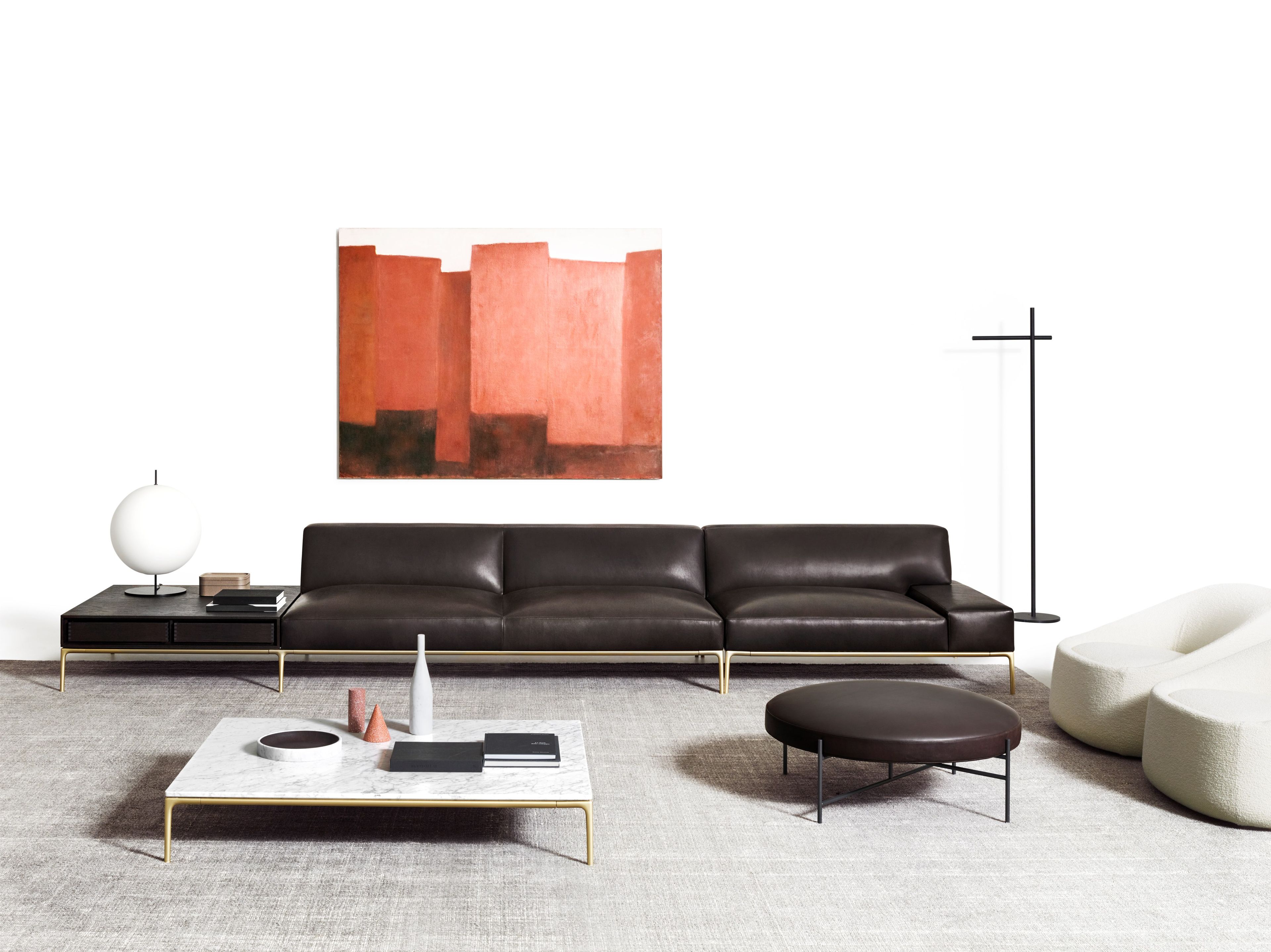 Кожаный модульный диван DE PADOVA Horizontal ARCH-00065905 - Вид №1